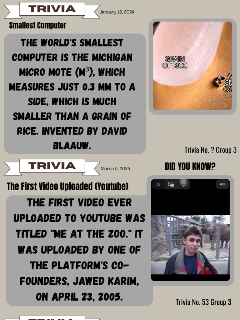 Fascinating Tech Trivia Facts | PDF
