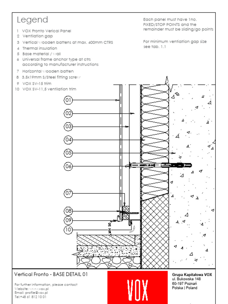 VOX Fronto Panel Installation Guide | PDF | Building Insulation | Window