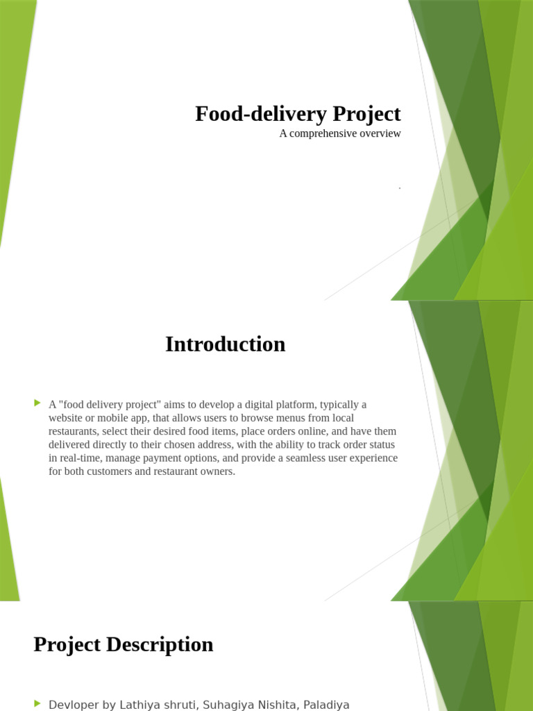 Online Food Delivery System Overview | PDF | Web Development ...