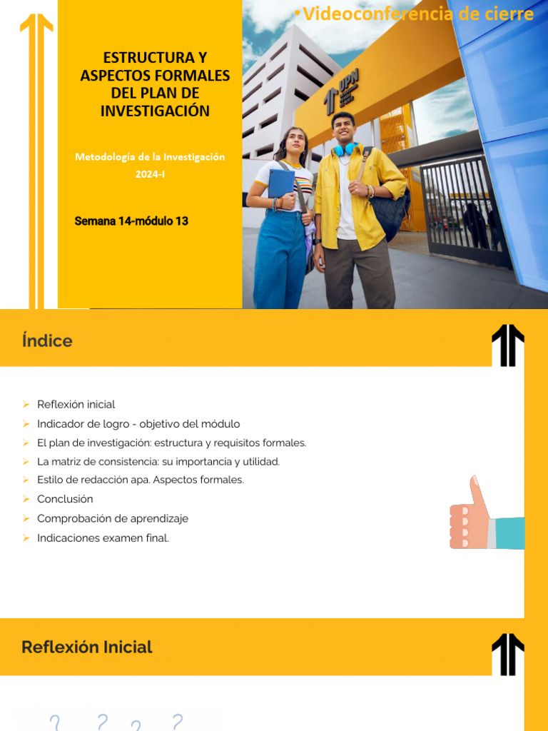 Módulo 13 - Semana 14_ESTRUCTURA Y ASPECTO FORMALES DEL PLAN | PDF ...