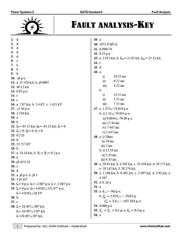 Fault Key | PDF