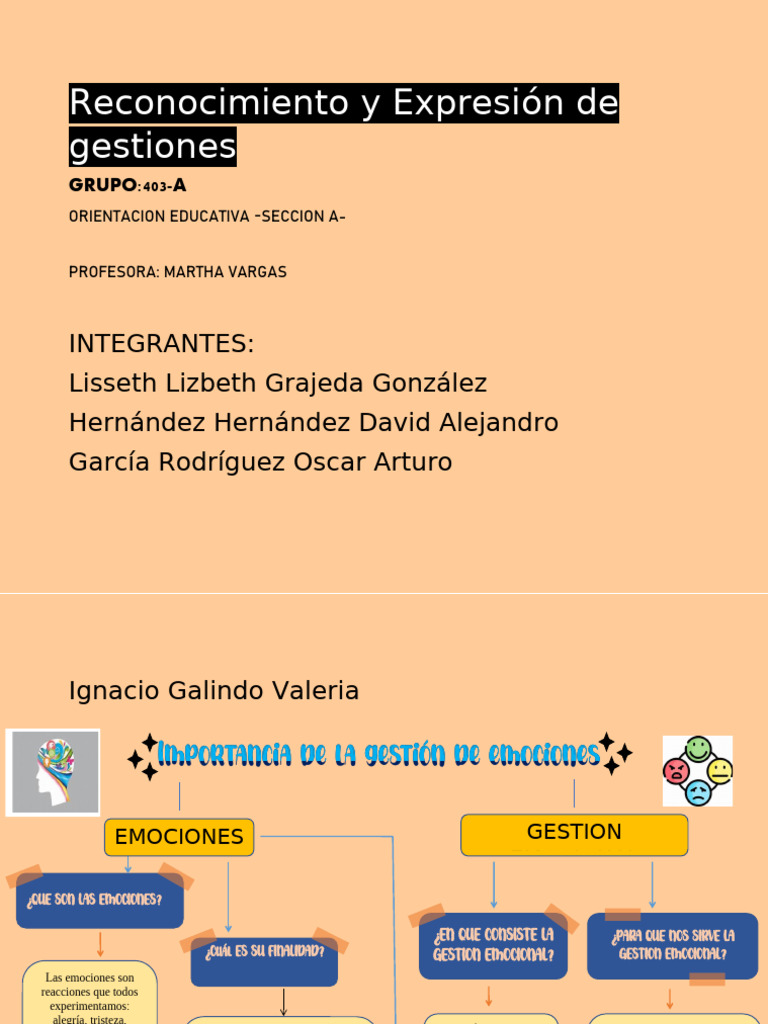 Reconocimiento y expresión de las emociones | PDF | Las emociones ...