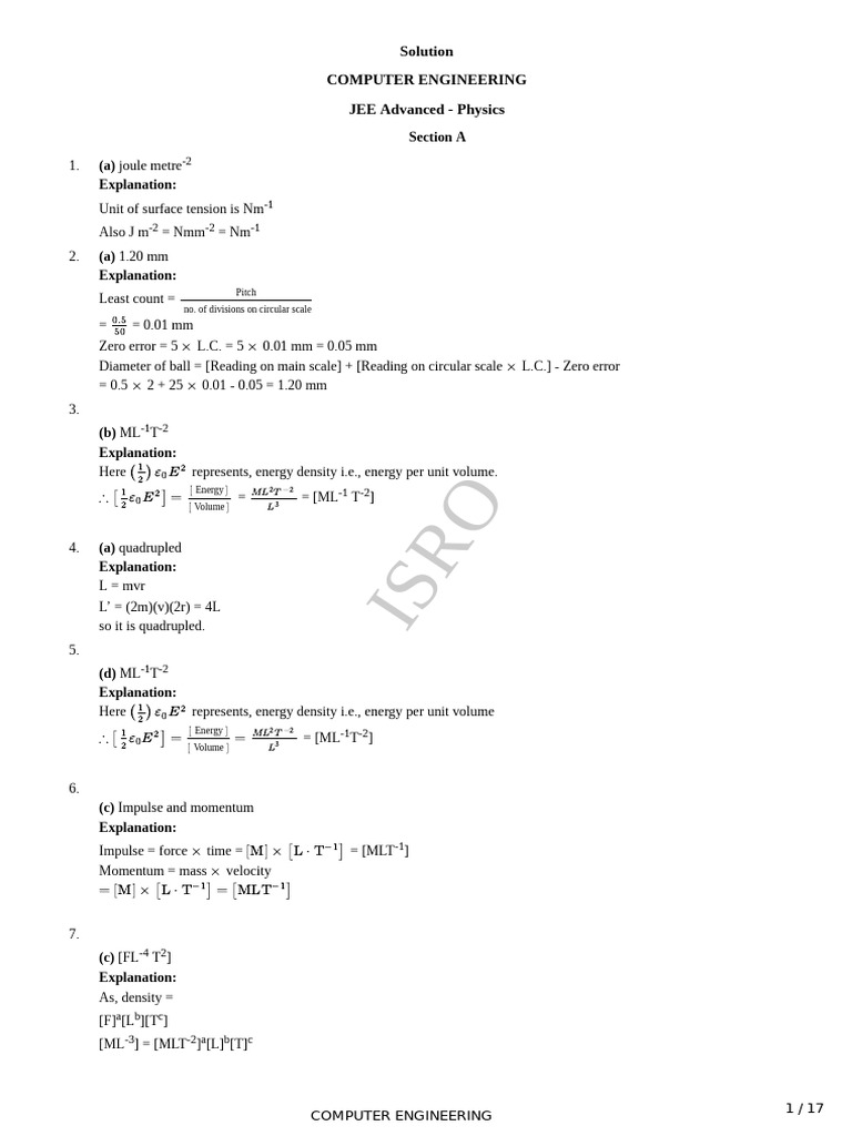 solution-1946673 | PDF | Physical Quantities | Quantity