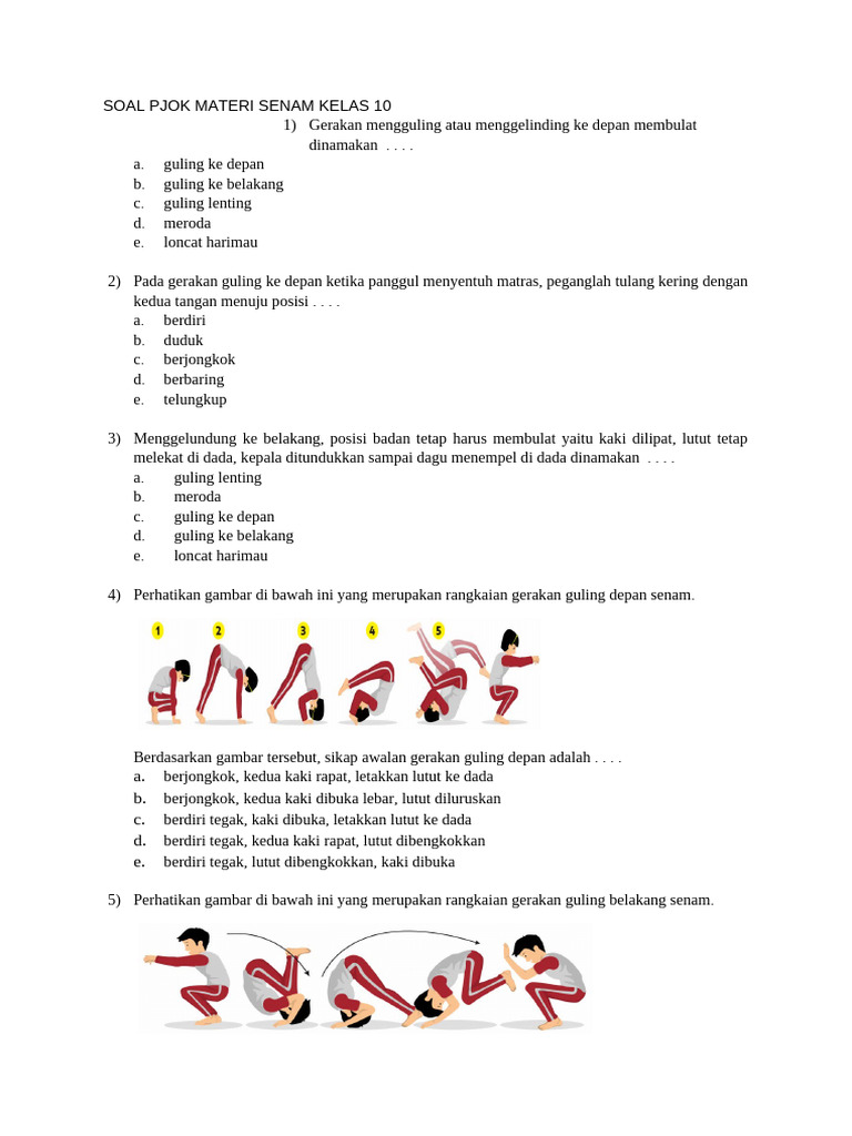 Soal Senam Guling Kelas 10 | PDF