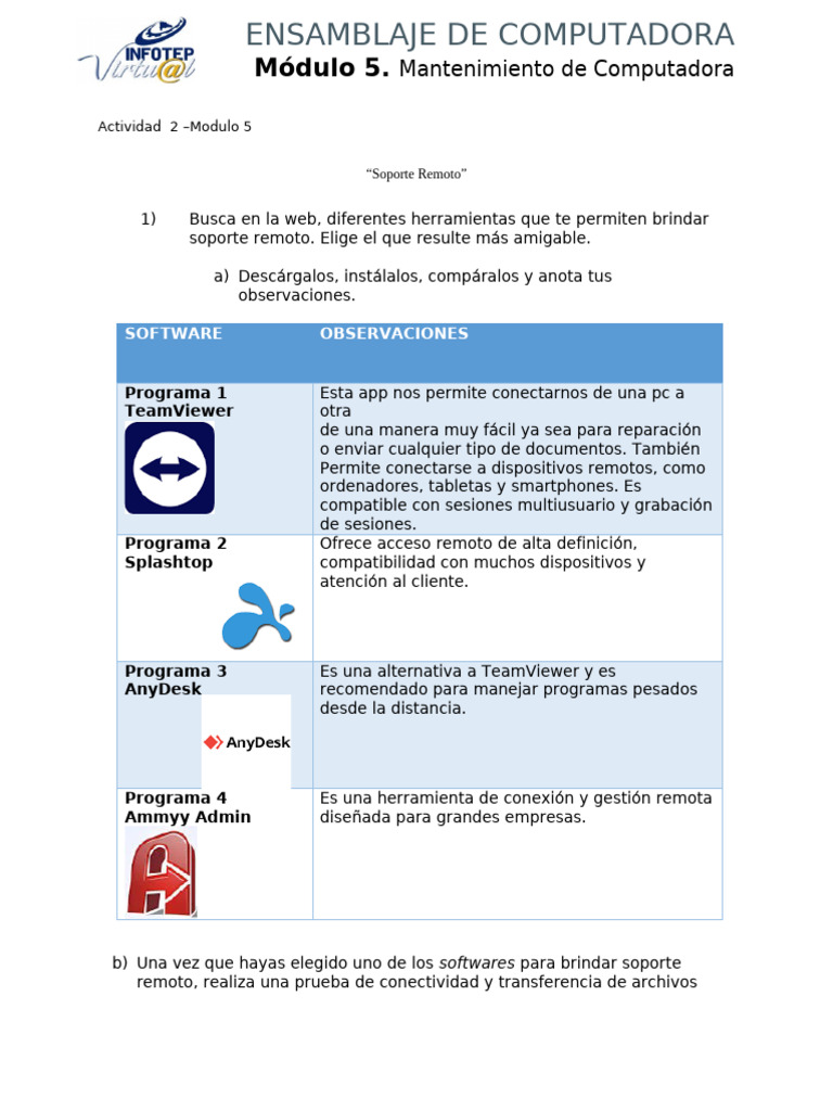 Actividad 2 Unidad 3 Del Módulo 3 | PDF | Aplicación movil | Programa ...