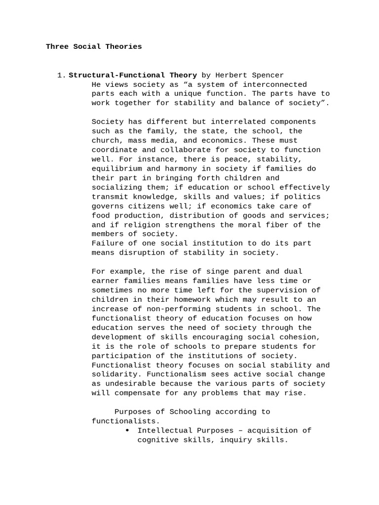 Overview of Social Theories in Education | PDF | Institution | Society