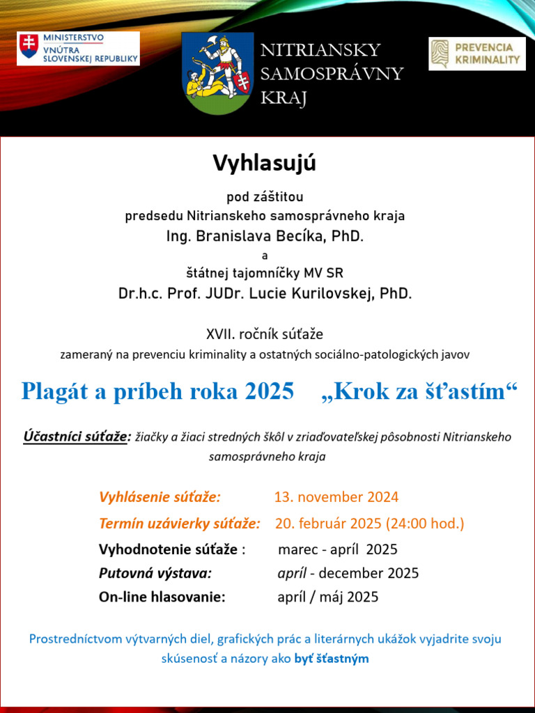Plagát A Príbeh Roka 2025 - Krok Za Šťastím