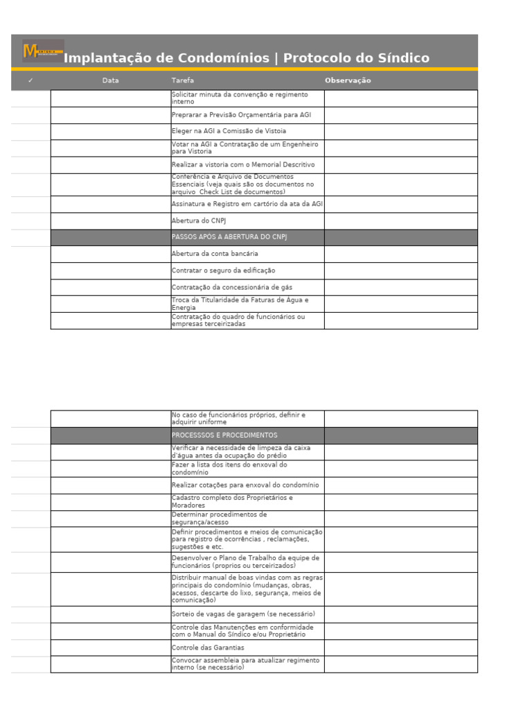 Passos para Implantação de Condomínios | PDF