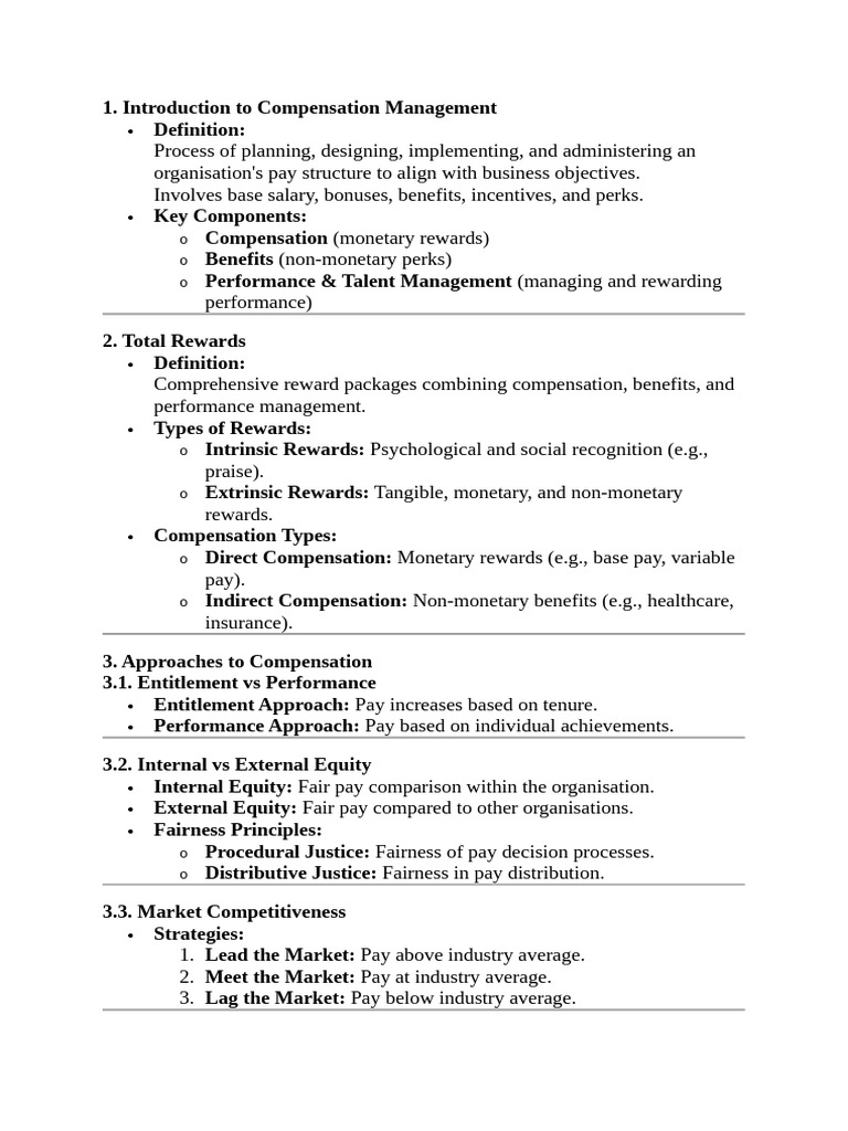 Compensation Management Overview Guide | PDF | Cost Of Living ...