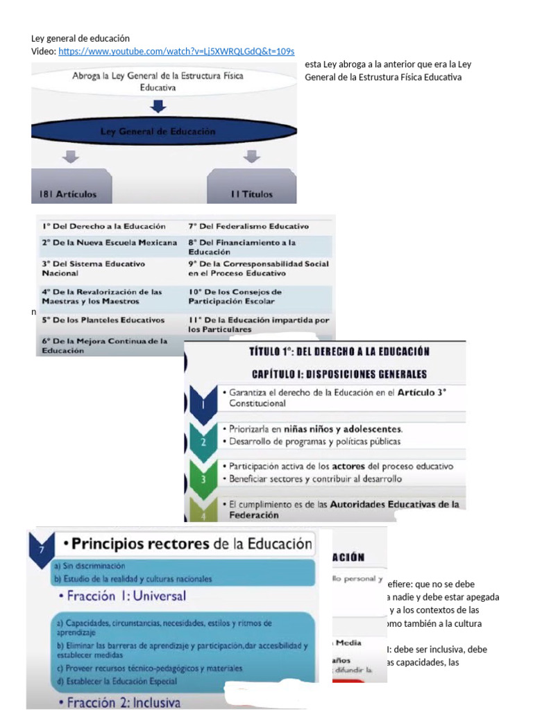 Ley General de Educación | PDF | Enseñando | Evaluación