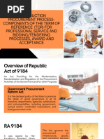 RA 9184: Government Bidding Process | PDF
