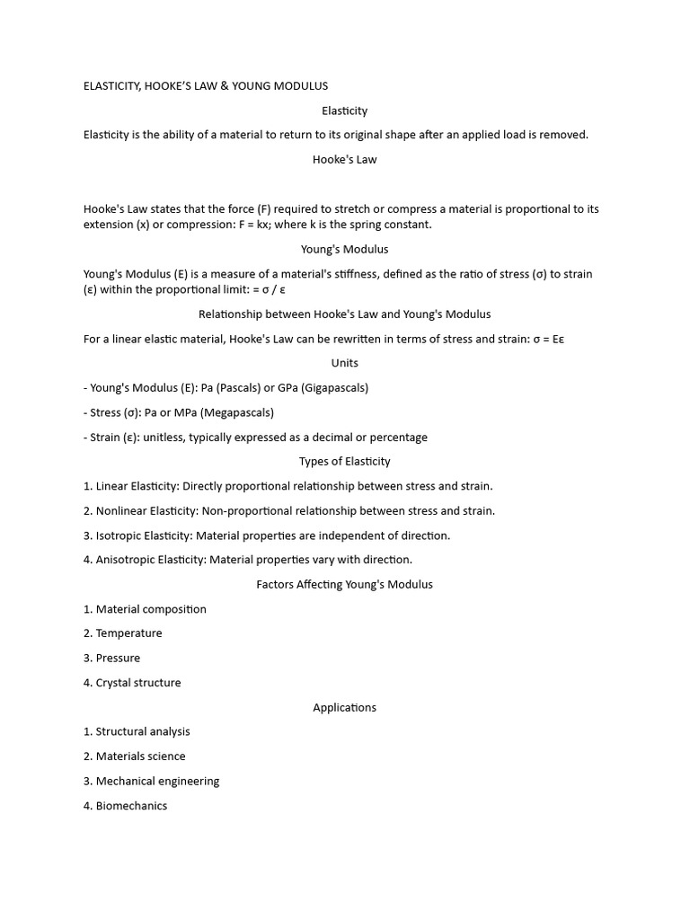 1731500332 | PDF | Young's Modulus | Elasticity (Physics)