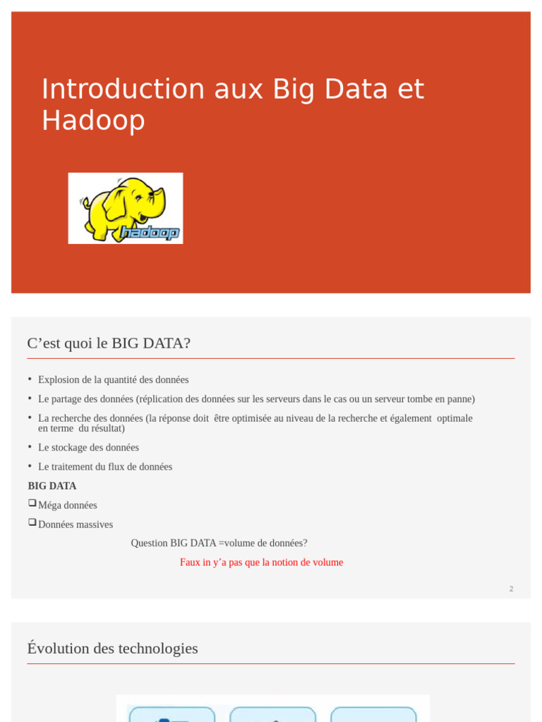 Introduction à Hadoop et Big Data | PDF | Apache Hadoop | MapReduce