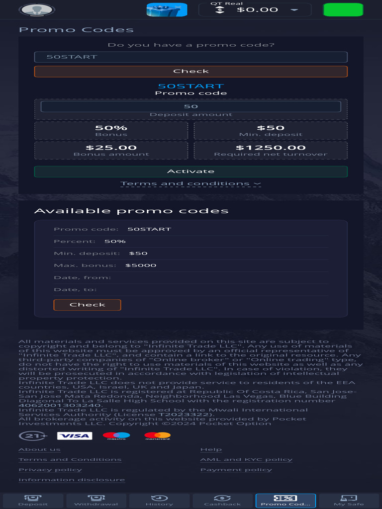 Promo Codes Pocket Option | PDF