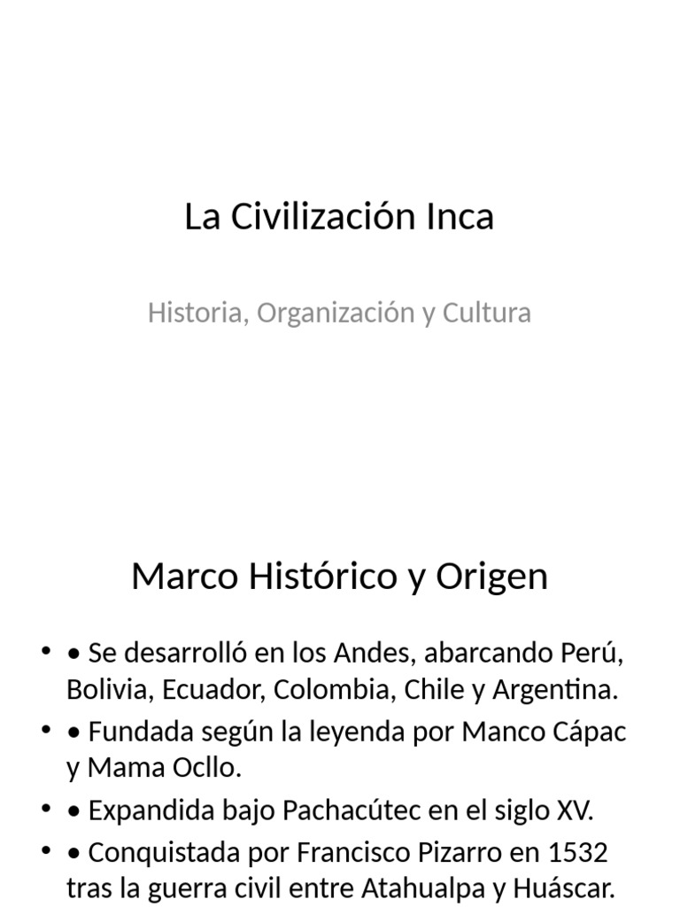 Civilizacion Inca | PDF