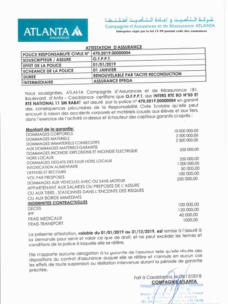 attestation RC ok | PDF