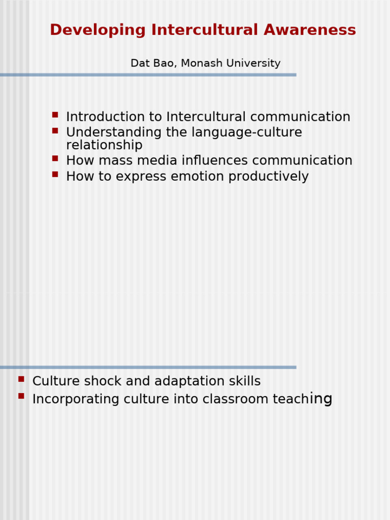 Intercultural Awareness Development Guide | PDF | Multilingualism ...