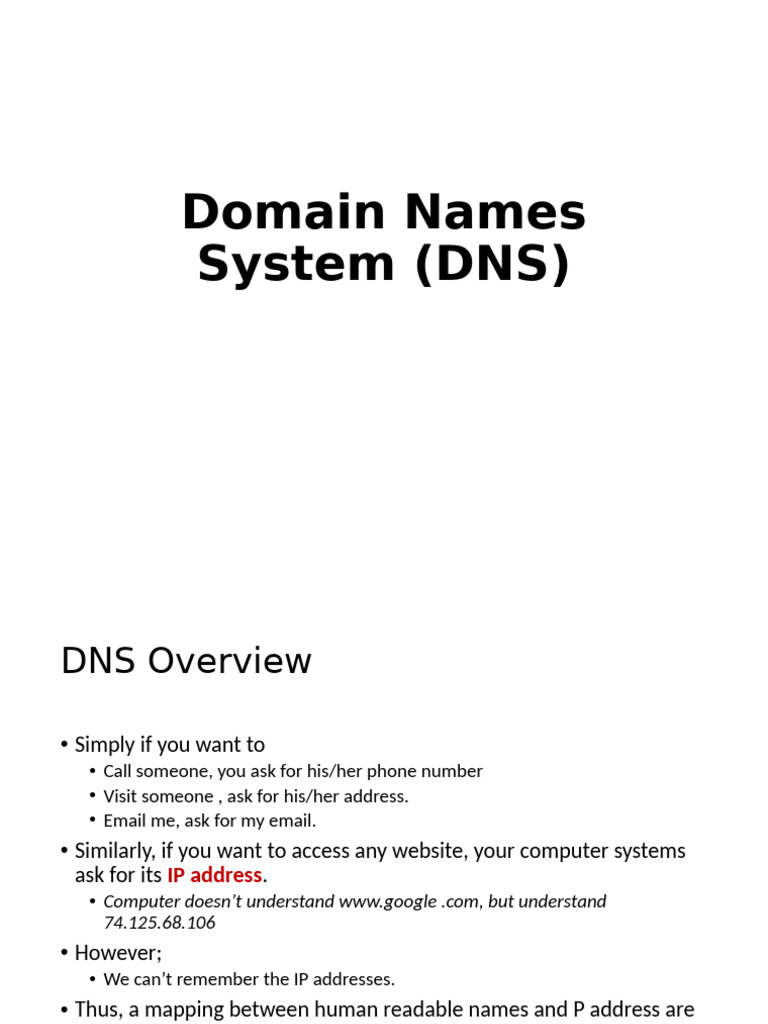 Domain Name System (DNS) | PDF | Domain Name System | Directories