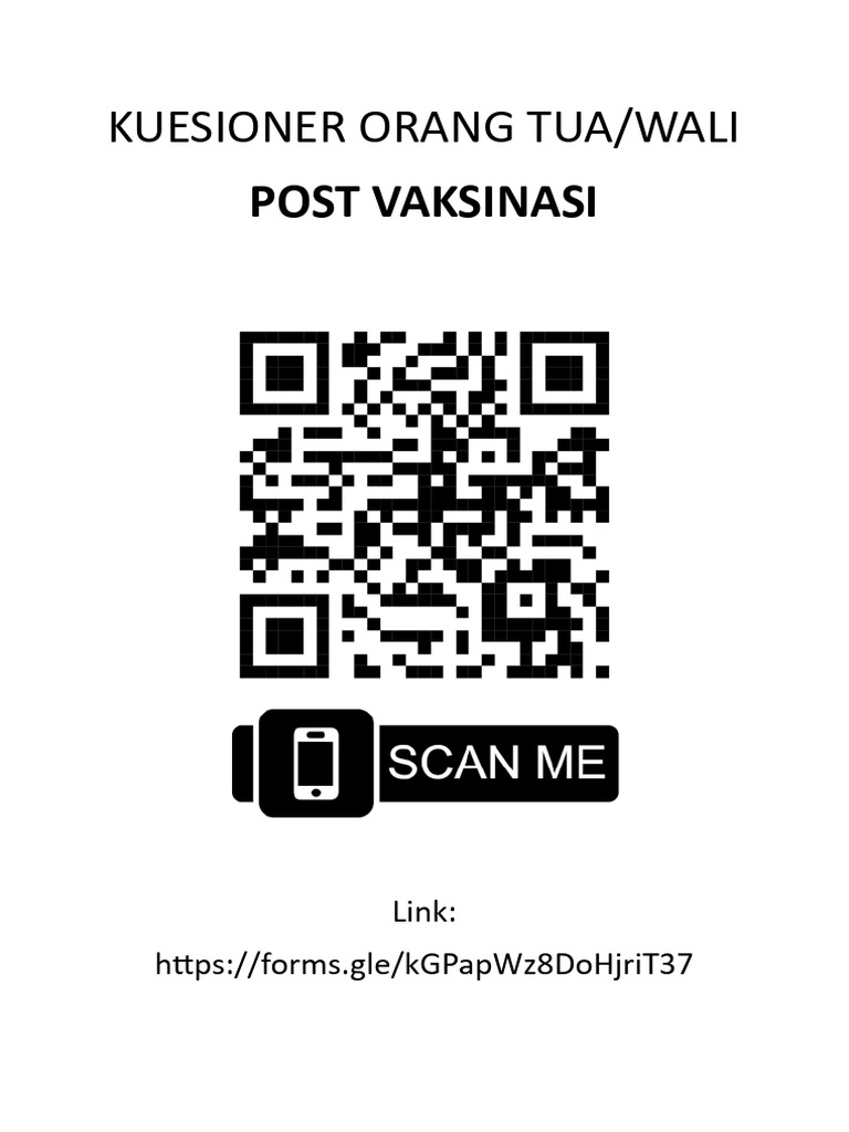 v2 - QR Code Kuesioner Post Vaksinasi | PDF