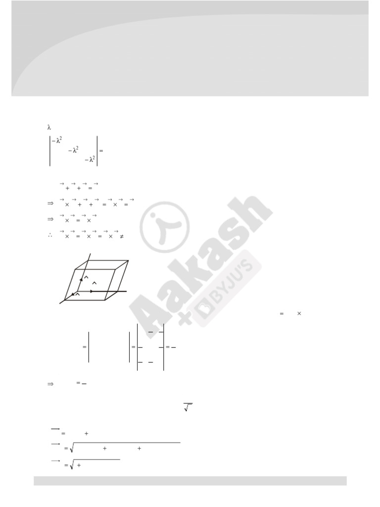 M Sol Ch-22 Vector Algebra | PDF | Euclid | Geometry