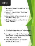 Introduction to Computer Basics | PDF | Computer Hardware | Operating ...