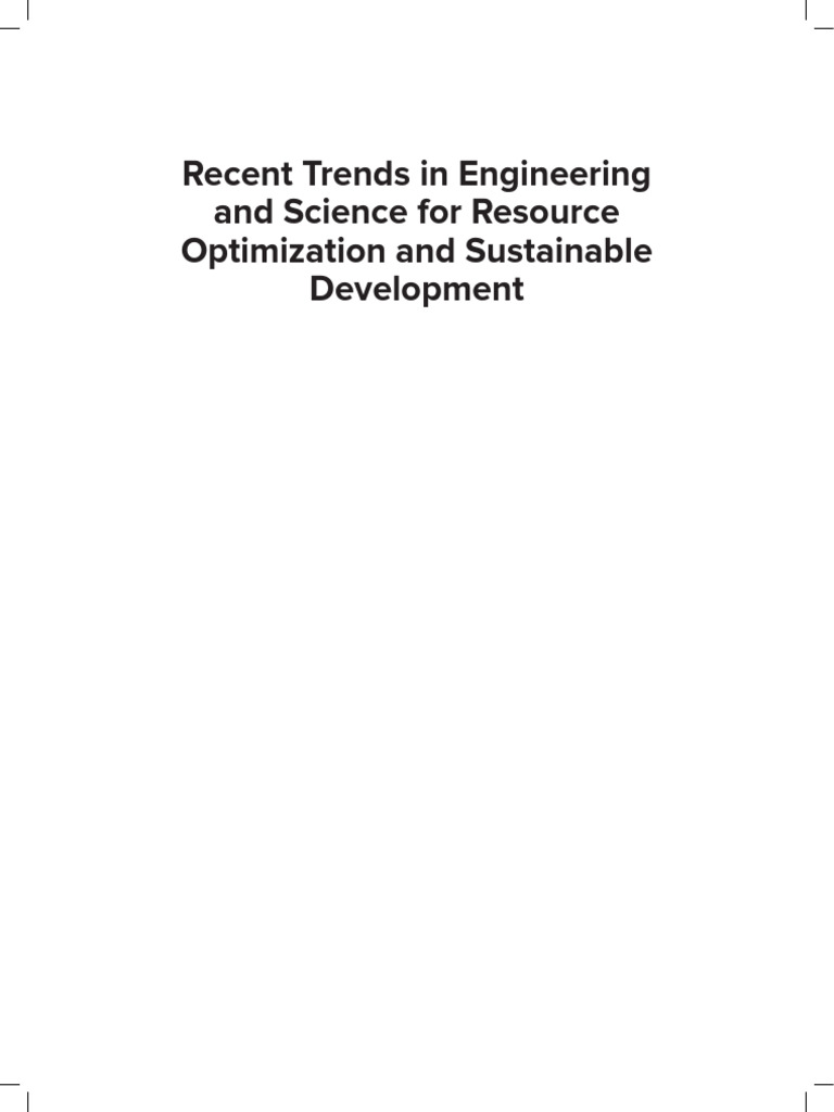 Recent Trends in Engineering and Science For Resource Optimization and  Sustainable Development | PDF | Antenna (Radio) | Internet Of Things