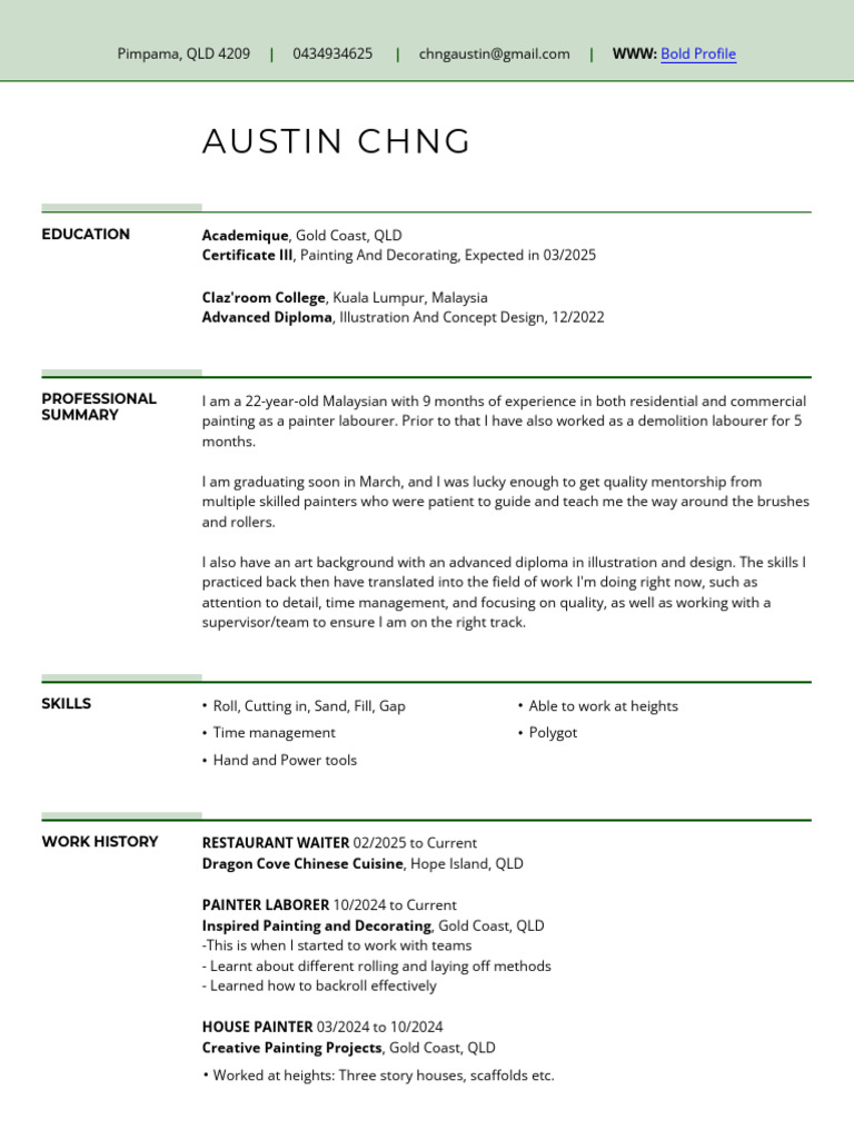 Austin Resume Painter 2025 | PDF | Paintings
