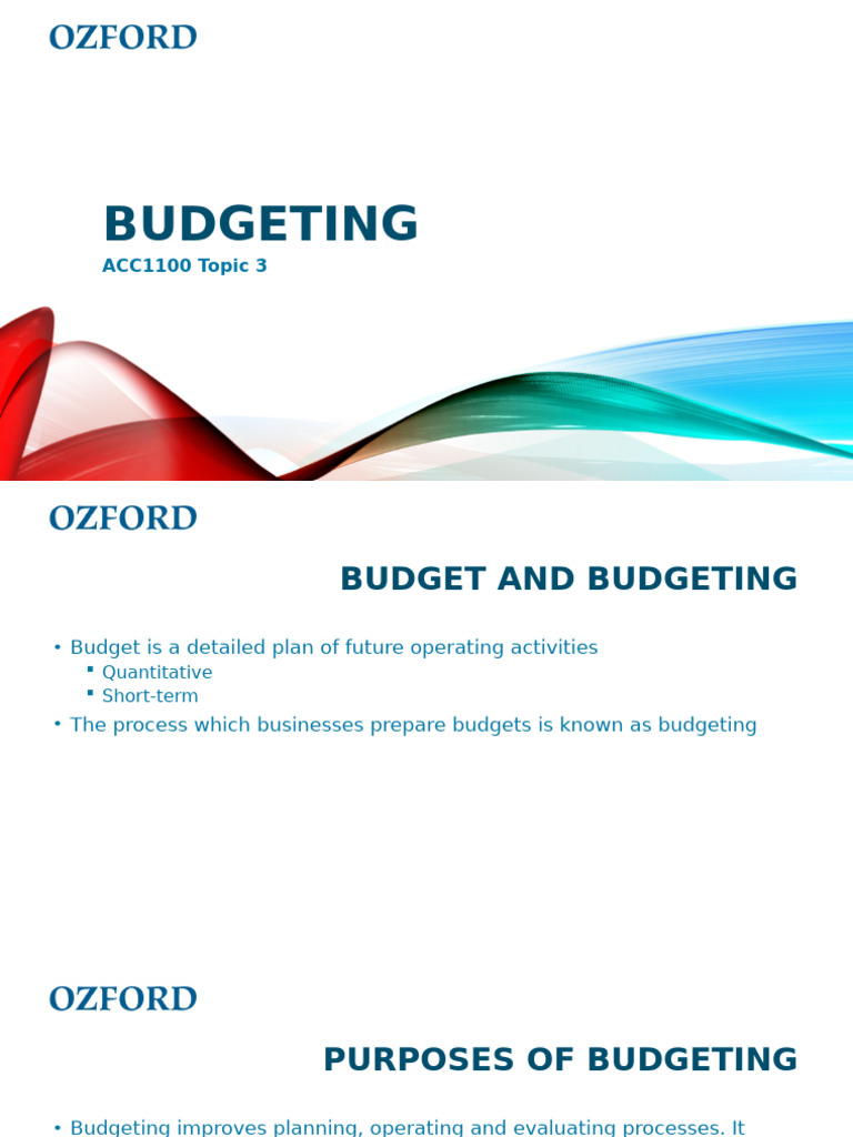 Understanding Business Budgeting Basics | PDF | Budget | Expense