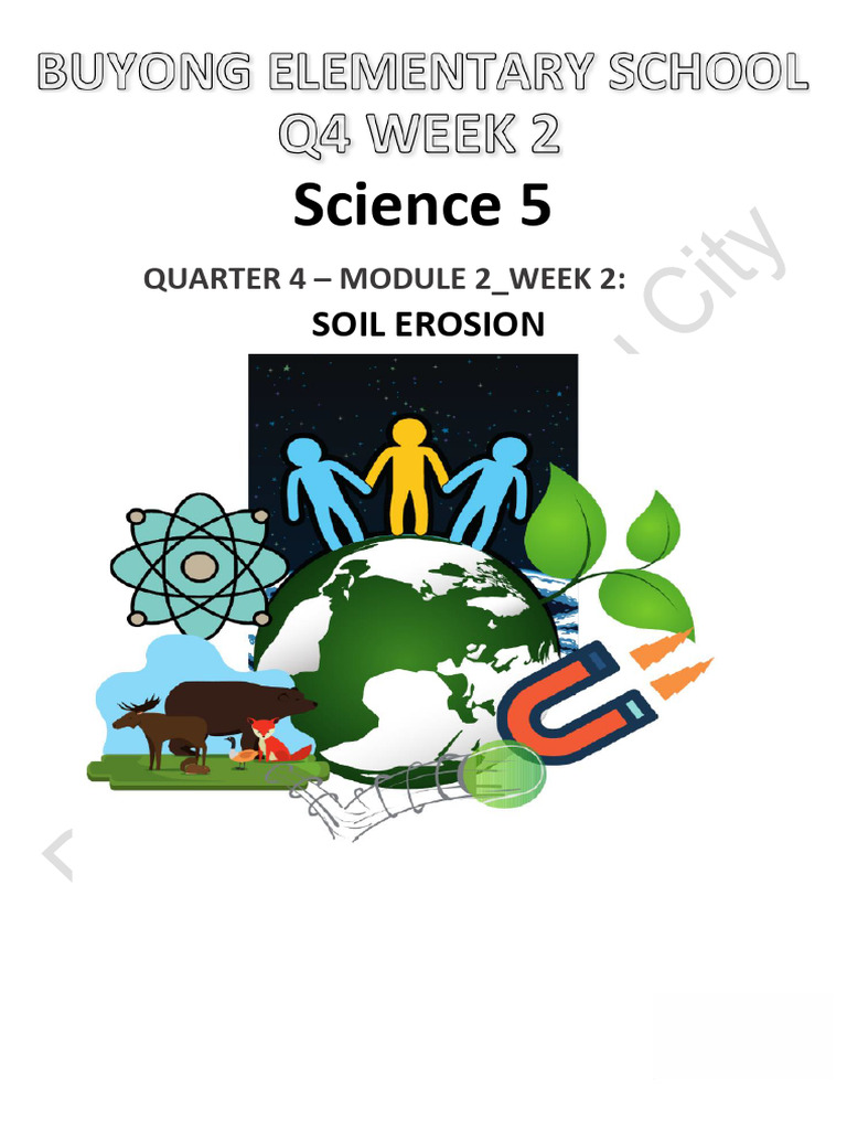 Science 5 q4 w4 m4 l12.Ok | PDF | Erosion | Soil