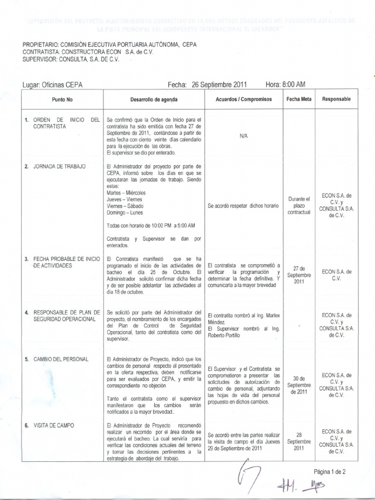 Acta 001 Cepa | PDF