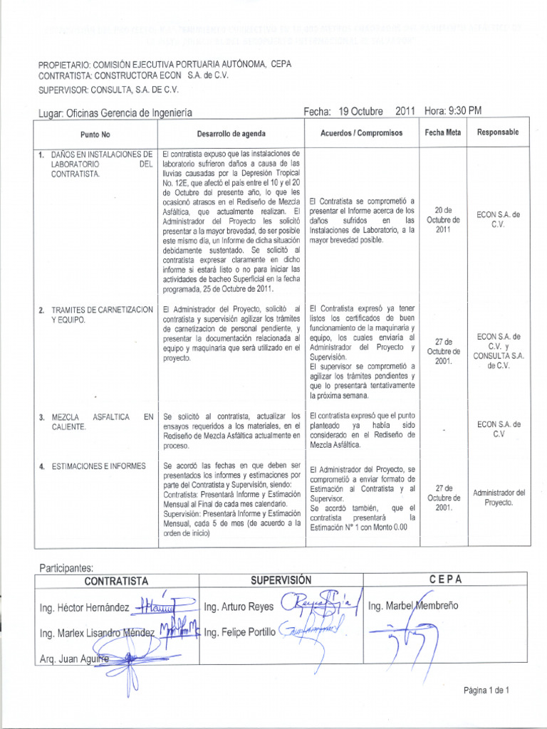 Acta 004 Cepa | PDF