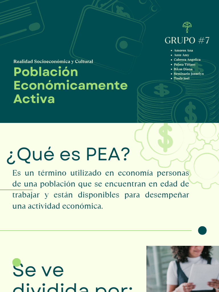 Definición de PEA en Economía | PDF