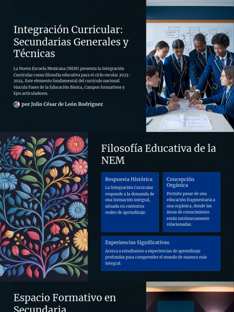 Integración Curricular en Secundarias | PDF | Maestros | Plan de estudios