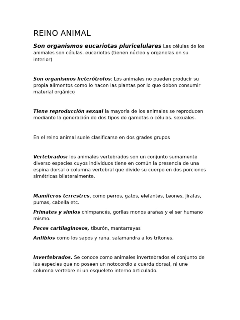 Clasificación de Reinos: Animal, Planta y Hongo | PDF | Hongo | Plantas