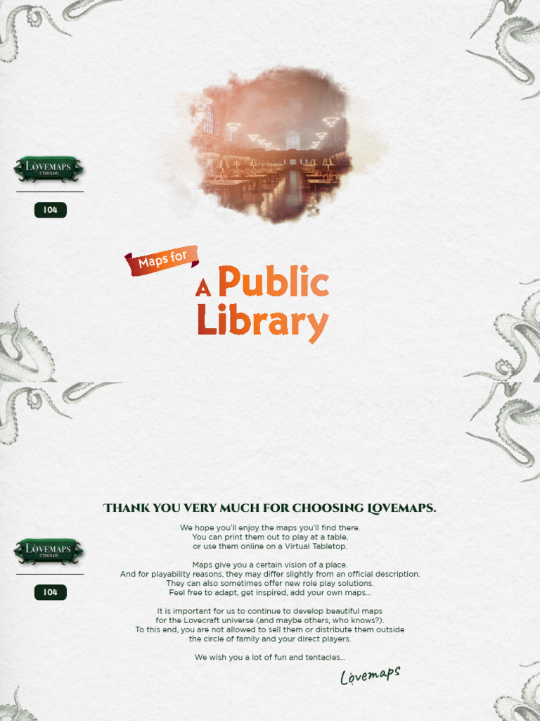 Lovemaps RPG: Library Map Collection | PDF