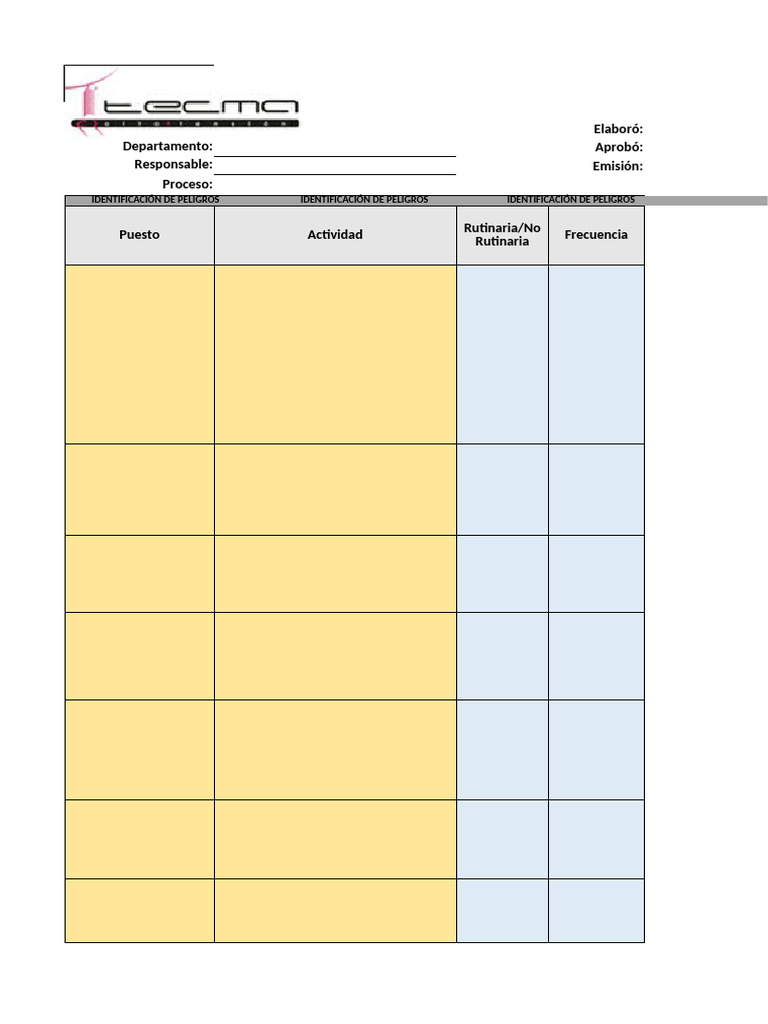Matriz de Evaluación de Riesgos FSC03 | PDF | Radiación | Mano
