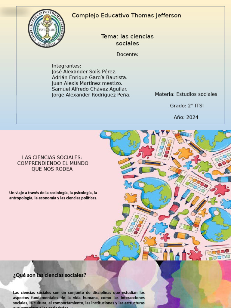Ciencias Sociales | PDF | Sociedad | Ciencias Sociales