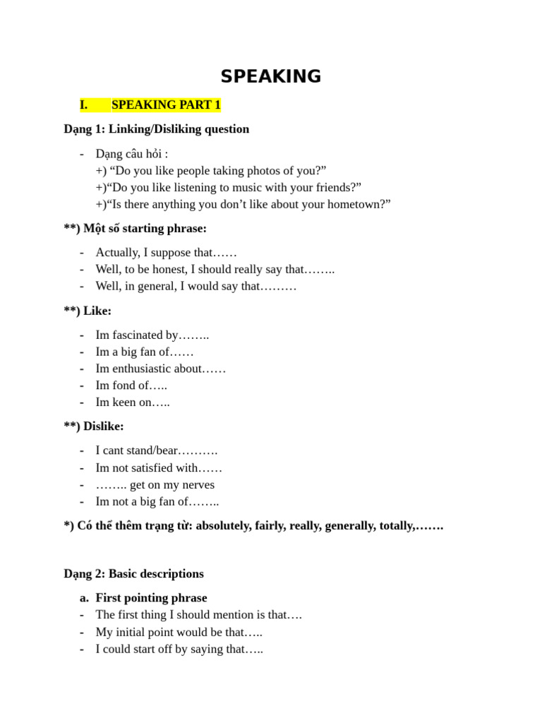 IELTS Speaking Mock Test Guide | PDF