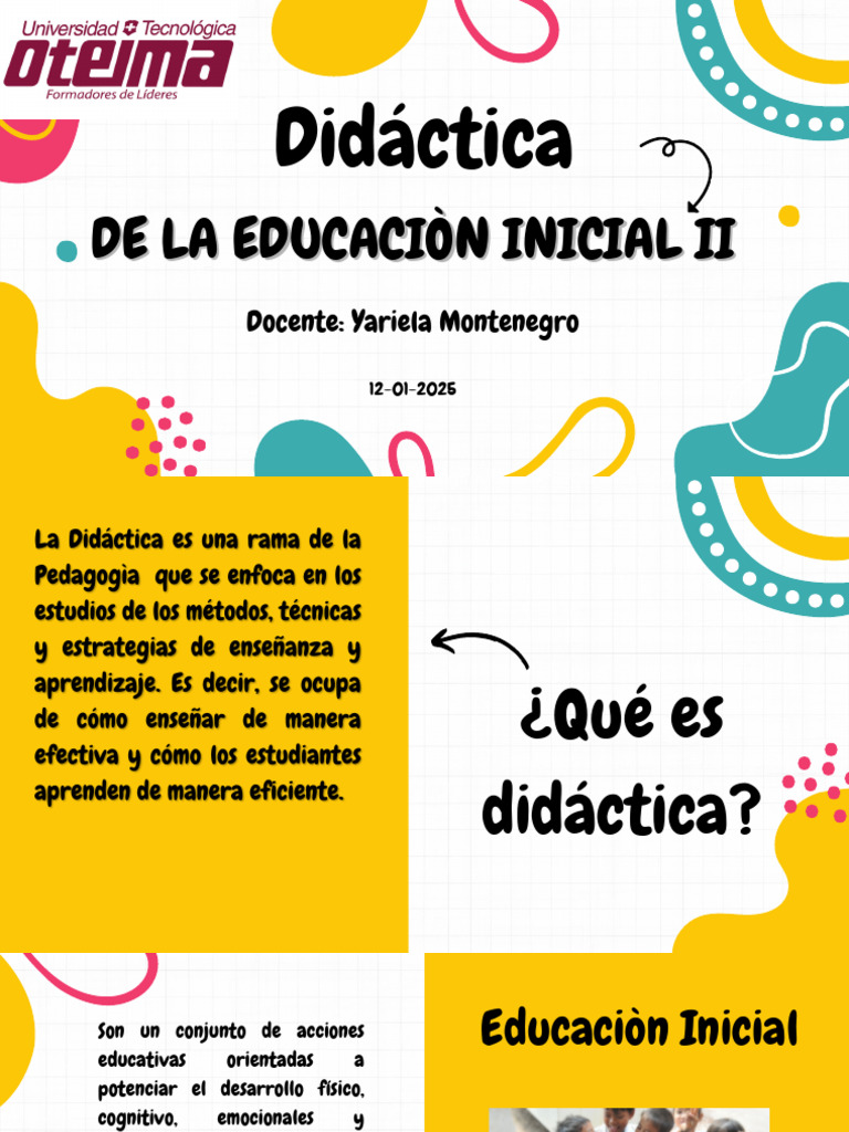 Didáctica en Educación Inicial II | PDF | Plan de estudios | Aprendizaje