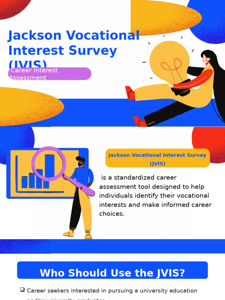 JVIS: Career Interest Assessment Overview | PDF | Validity (Statistics ...