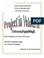 Lecture in E.P. Values (Project)