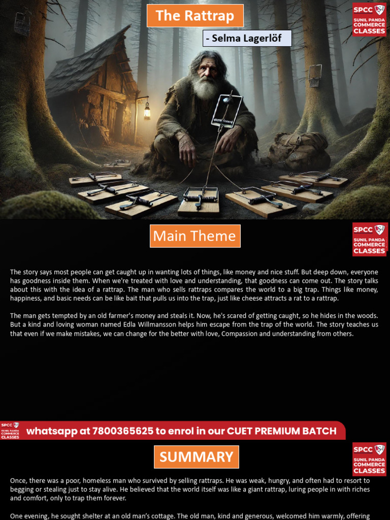The Rattrap (Summary + IMP Questions) | PDF