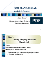 Bab 1 - Ruang Lingkup Ekonomi Manajerial