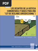 Chivi Vargas - 2009 - Los desafíos de la justicia comunitaria (y bases p