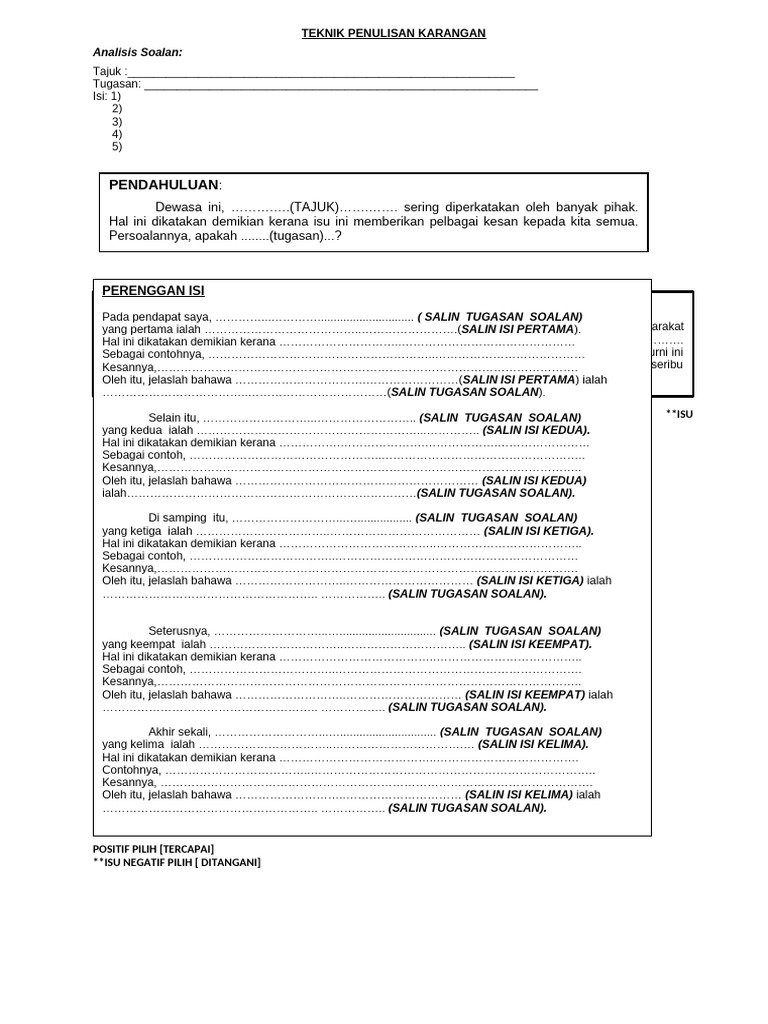 FRAME KARANGAN T4,5 (Murid Lemah) | PDF