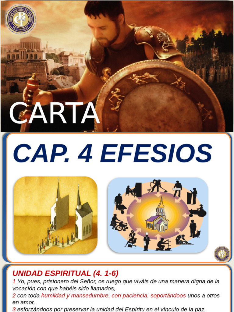 Unidad y Crecimiento en Efesios 4-5 | PDF | Apóstol | Iglesia cristiana