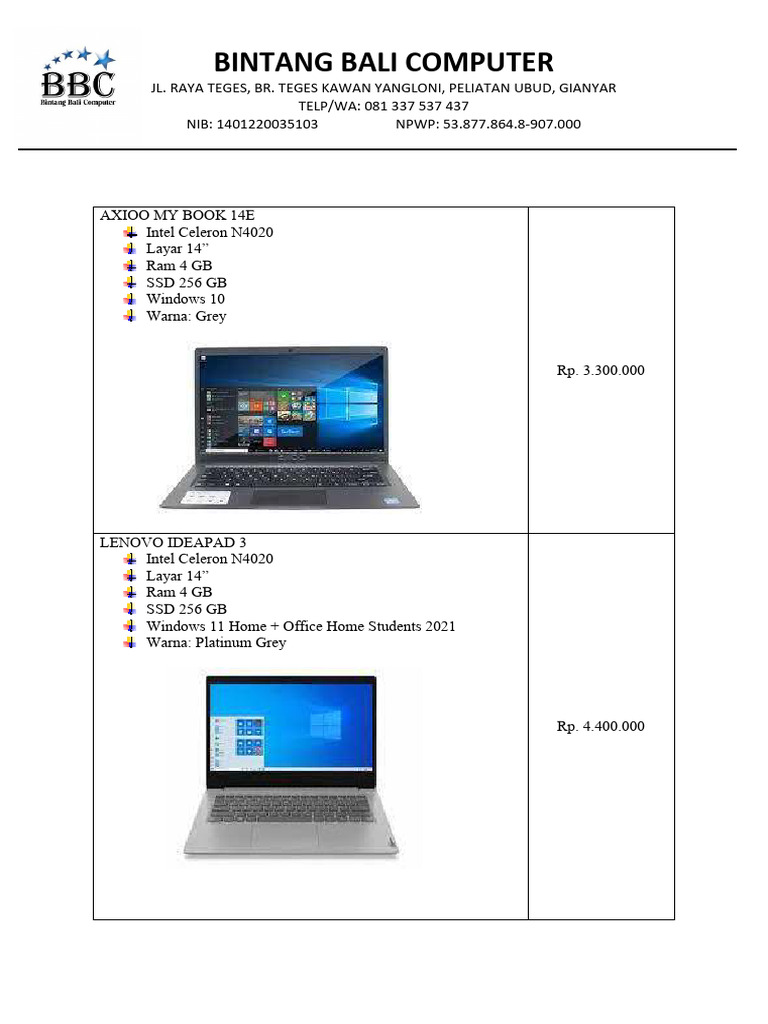 Laptop Brochure 2025: Latest Models | PDF