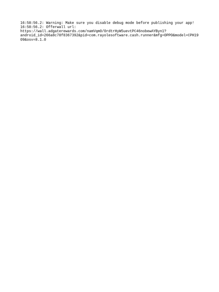 Disable Algebra Replication Debugging Mode Reference: Disable Debug Mode Before Publishing