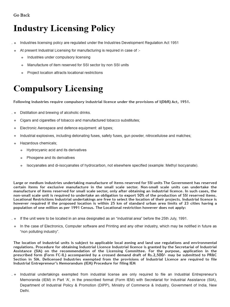 Industrial-Licensing-Policy - Department of Industrial Commerce ...