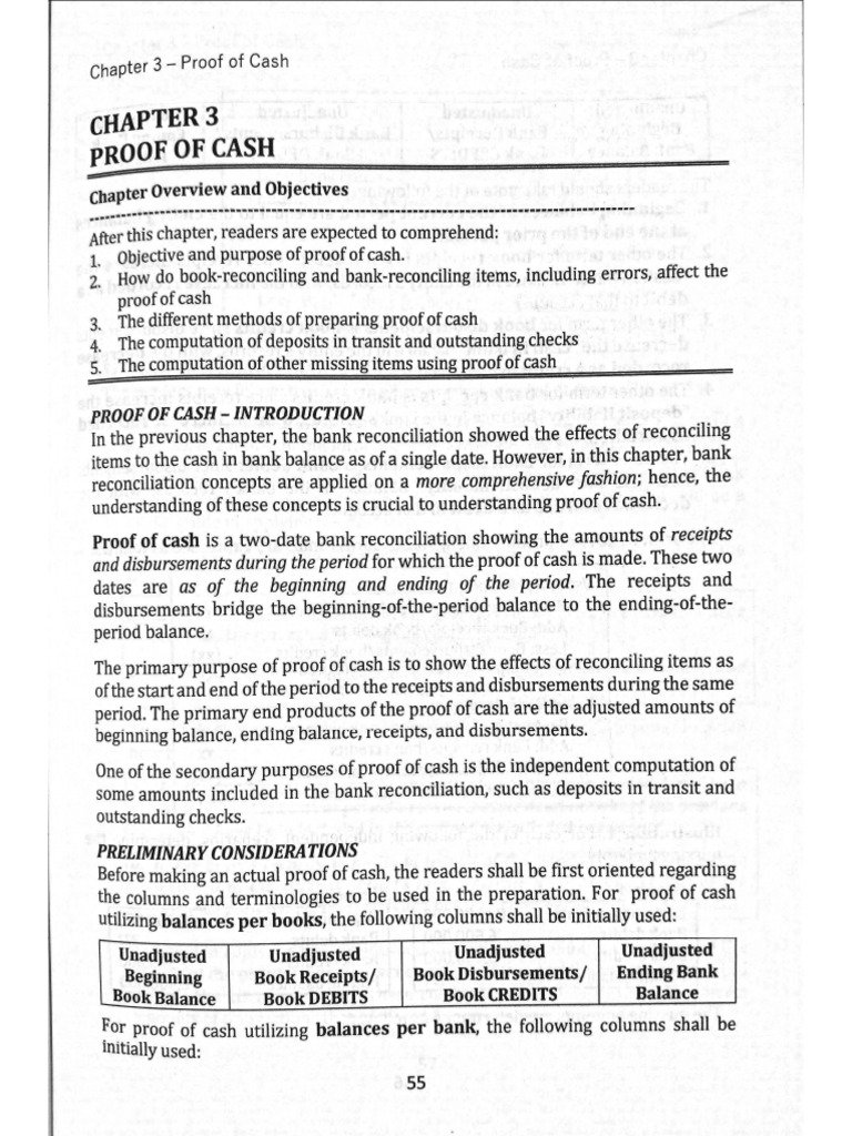 Proof of Cash-1 | PDF